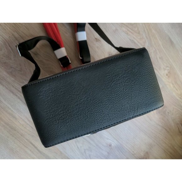 Loungefly Disney 101 Dalmatians Dog Striped Mini Backpack Black White Red - Picture 10 of 11